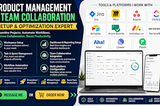setup product management jira miro asana clickup airtable azure boards monday
