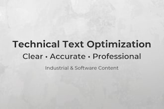 rewrite and optimize your technical content