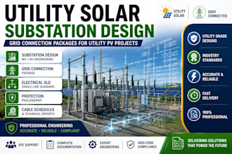 design utility solar substations and grid connection packages