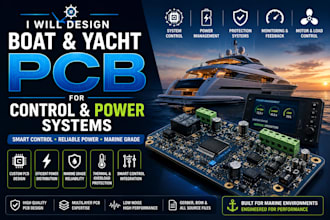 design boat, yacht, vessel pcb for control and power system