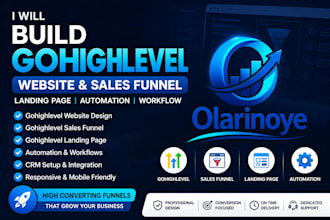 build gohighlevel website go high level funnel builder go highlevel landing page