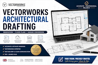 create vectorworks architectural drawings for renovation and residential design