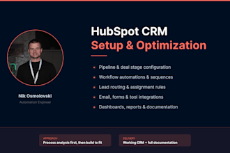 set up and optimize your hubspot CRM