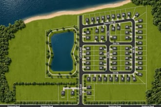 design subdivision layout and land development site plan