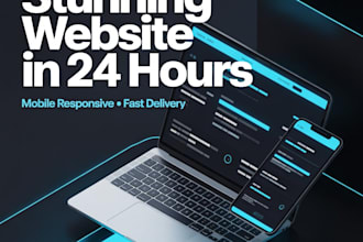 build stunning one page website in 24 hours