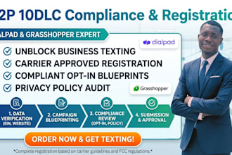 do grasshopper a2p 10dlc, dialpad twilio a2p 10dlc registration, sms compliance