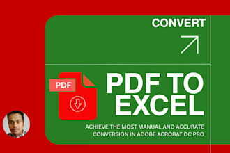convert PDF to excel or scanned document into excel accurately editable