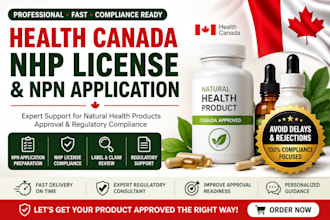 prepare your health canada nhp license and npn application
