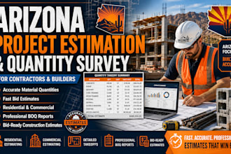 do arizona project estimation and quantity survey professionally