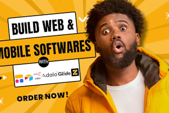 build softr and zite portal, glide app, adalo app, airtable crm, n8n automation