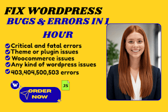 fix wordpress errors, bugs, malware and critical issues