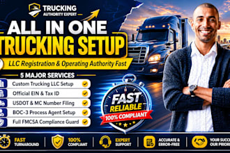 do trucking llc setup usdot mc number and fmcsa compliance