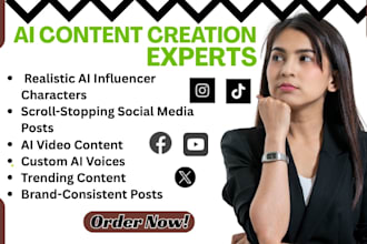 create realistic ai influencers and viral ai generated content for your brand