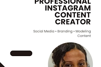 create instagram and modeling content for your brand