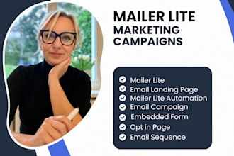 set up mailer lite email marketing automation contact form landing page popups