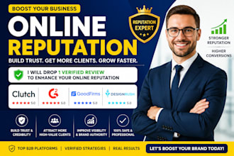 improve your business reputation on clutch, g2, goodfirms and designrush