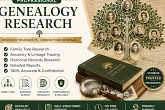 do professional genealogy and family tree research