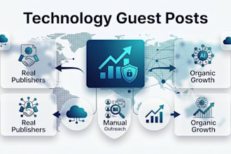 provide technology guest post SEO link building and high da backlinks