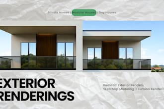 create realistic exterior house renderings