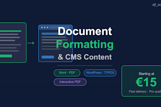 format your documents and manage your cms content professionally