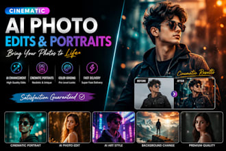 create cinematic ai photo edits and portraits