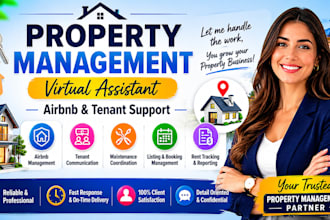 be your property management virtual assistant for airbnb and tenant support