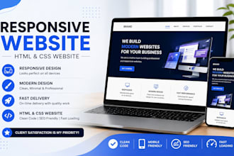 create a simple responsive website