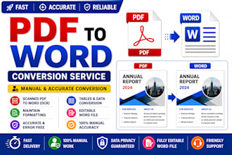 convert PDF to word accurately and editable