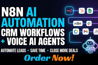 build n8n ai automation crm workflows and ai voice agent