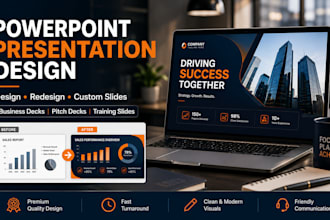 design or redesign professional powerpoint presentation slides