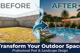 design landscape swimming pool plans shop drawing, backyard, terrace and patio