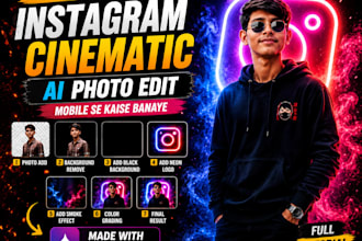 create cinematic instagram and youtube thumbnails