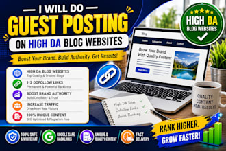 do guest posting on high da blog websits