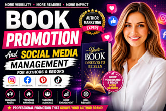 promote your book on social media and manage author pages