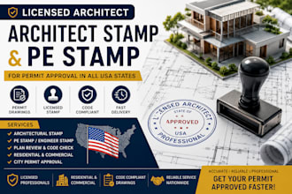 do licensed architect permit plans for california texas georgia and florida