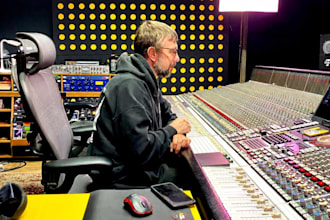 professional audio engineer specializing in mixing and mastering music