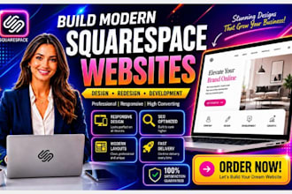 build squarespace website design, redesign sqaurespace website development