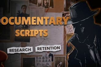 write documentary youtube scripts