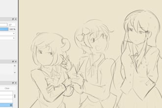 draw your characters halfbody and up