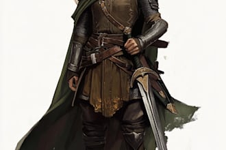 fantasy dnd character illustration