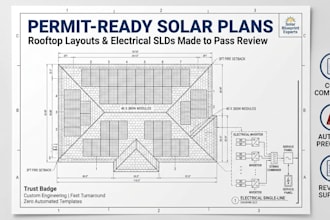 draft solar permit plans and residential pv array designs