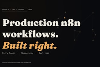 build production n8n workflows with retry logic and proper error handling