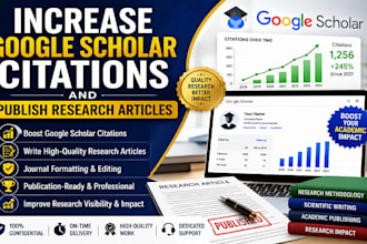 increase google scholar citation, write backdated and publish research articles