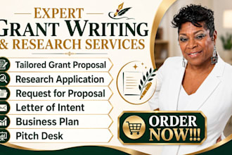 do nonprofit grant writing, grant research, and apply for small business grant
