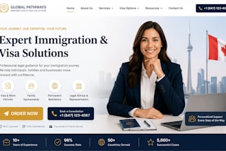 design squarespace immigration consultant website visa consulting lawyer website