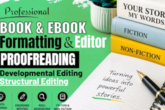 ghostwrite your dream ebook writer and book editor, book format, book publishing