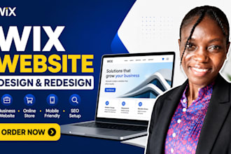 wix website, redesign wix website, wix online store or business website