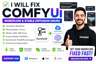 fix comfyui workflow, comfy ui stable diffusion, think diffusion runcomfy
