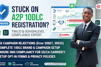 setup a2p 10dlc registration for twilio or fix a2p 10dlc ivr on gohighlevel a2p