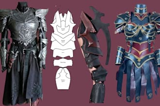 create cosplay, model realistic 3d cosplay and anime mask for any tpye of design